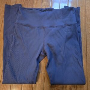 Athleta Elation Ribbed Leggings in Purple